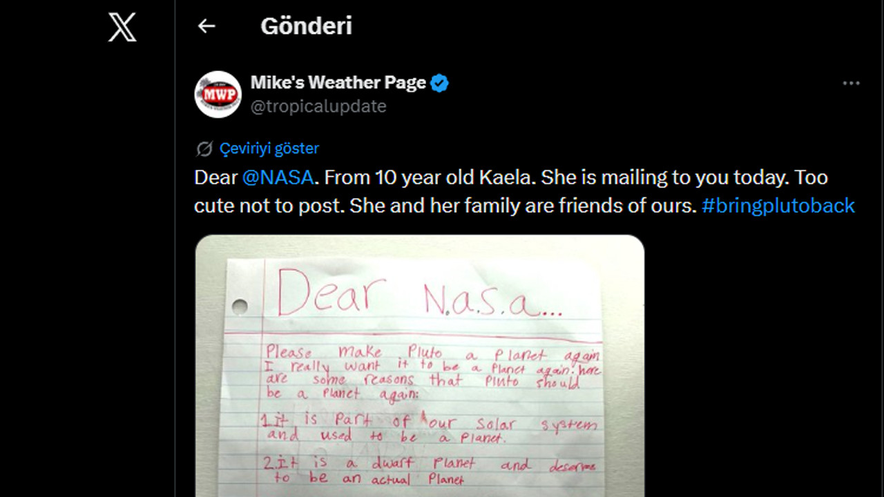Plüton'un Gezegenlik Tartışması 10 Yaşındaki Kız Sayesinde Alevlendi