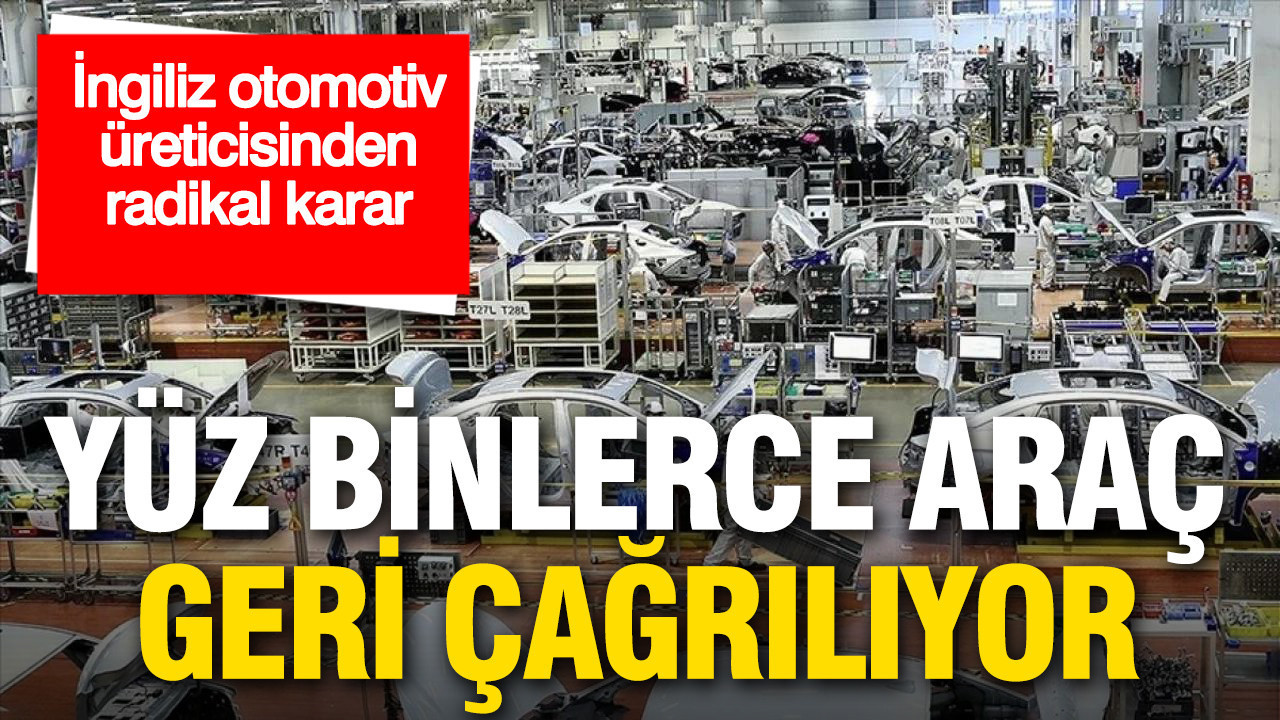 Jaguar Land Rover'dan Dev Geri Çağırma: 170 Bin Araç Servis Yolda